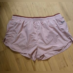 Nike light pink dri fit shorts